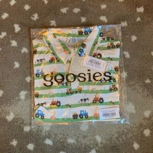 BNWT Goosies Short Sleeve Polo Shirt - Farm Stripes Print Size: 4T